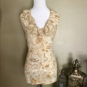 Talbots women’s size 18 ruffled silk tank